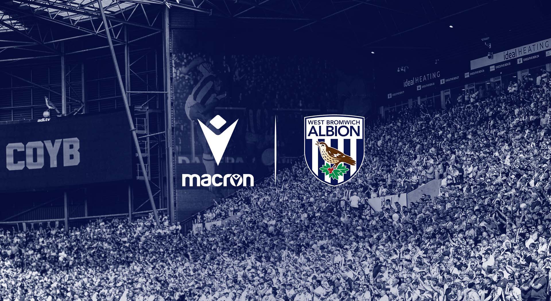 Macron is the new technical sponsor of West Bromwich Albion